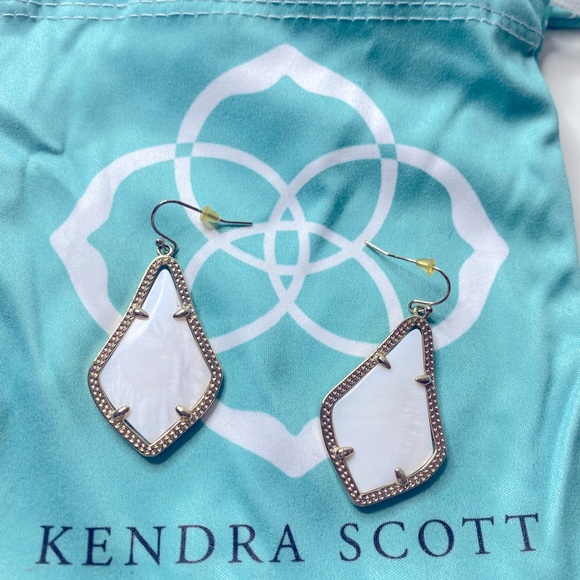 Kendra Scott Alex Gold White Mother-Of-Pearl - Picture 2 of 2